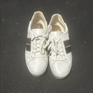 Michael Kors White and Black Sneakers